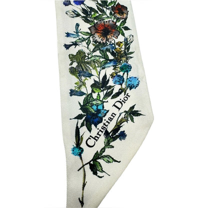 Christian Dior D-Millefiori Mitzah Silk Scarf Twilly