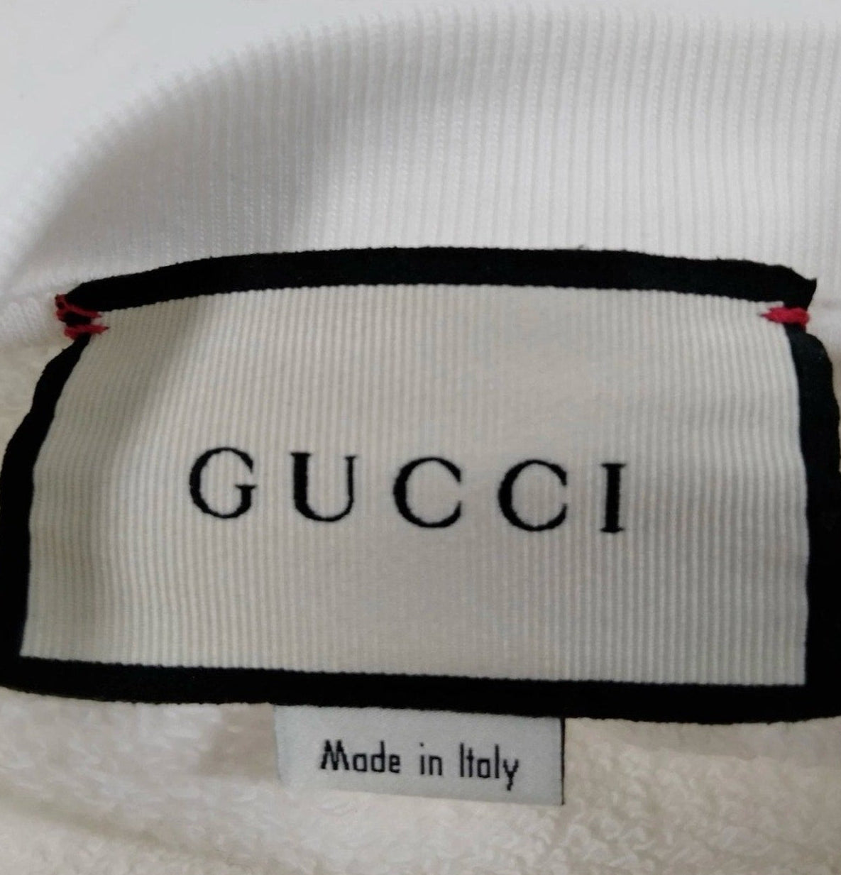 Gucci White Hawaii Glitter Print Cropped Sweatshirt - Size XS