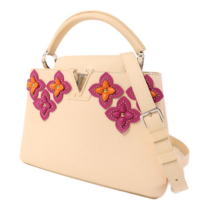 Louis Vuitton Taurillon Leather Mechanical Flowers Capucines BB - Dune
