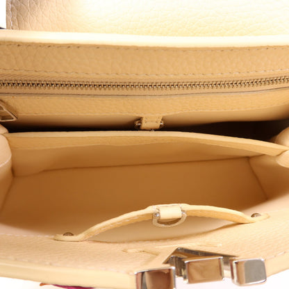 Louis Vuitton Taurillon Leather Mechanical Flowers Capucines BB - Dune