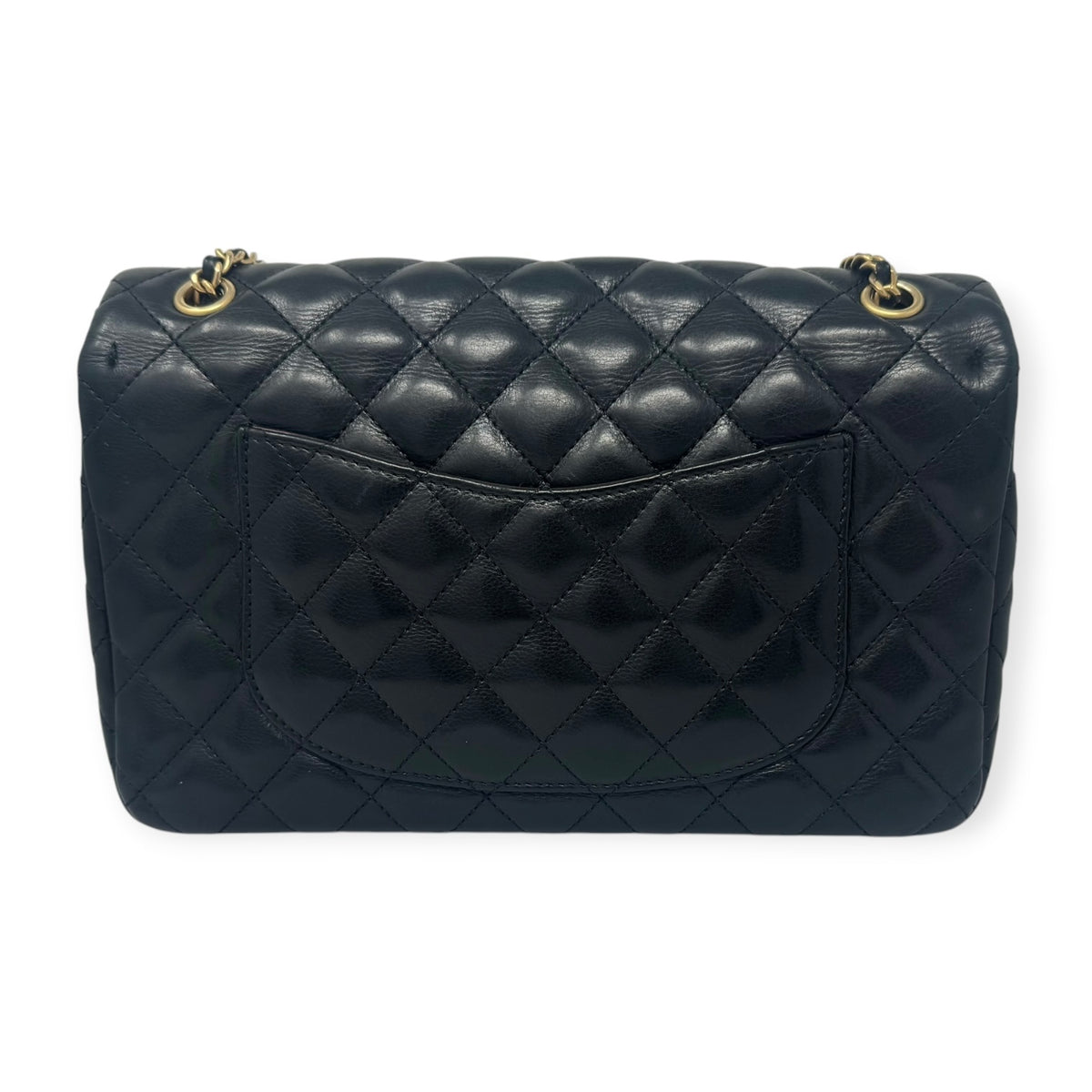 Chanel Black Quilted Calfskin Leather Rock The Corner Medium Flap Bag