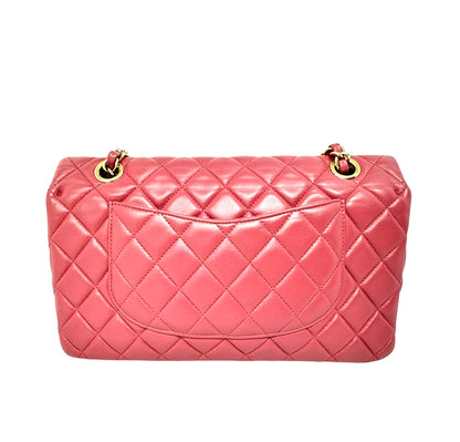 Chanel Pink Quilted Lambskin Valentine Charm Medium Flap Bag