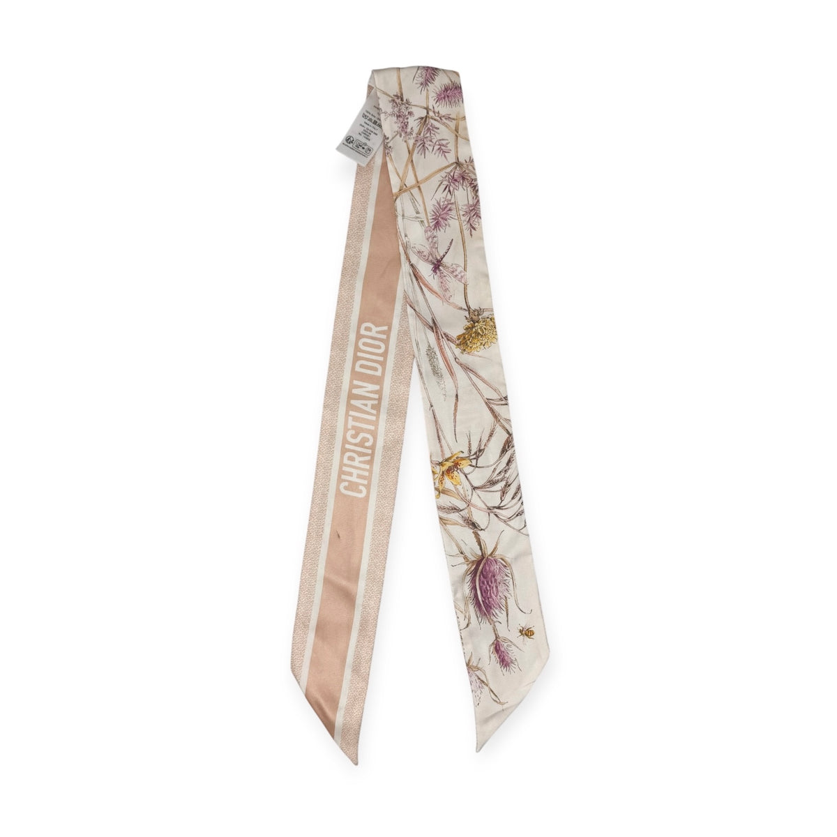 Christian Dior Silk Floral Mitzah Scarf