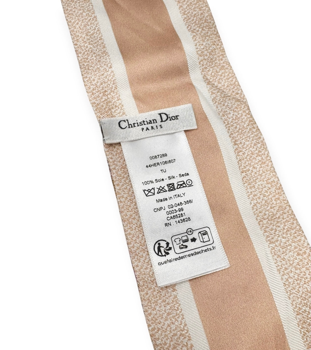 Christian Dior Silk Floral Mitzah Scarf
