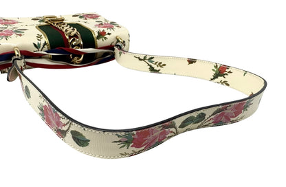 Gucci Floral Leather Sylvie Shoulder Bag Small