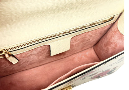 Gucci Floral Leather Sylvie Shoulder Bag Small