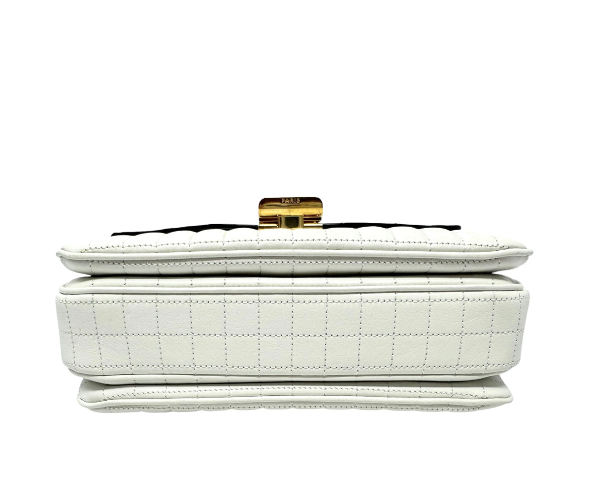 Celine Medium Quilted Leather C Bag Black & White