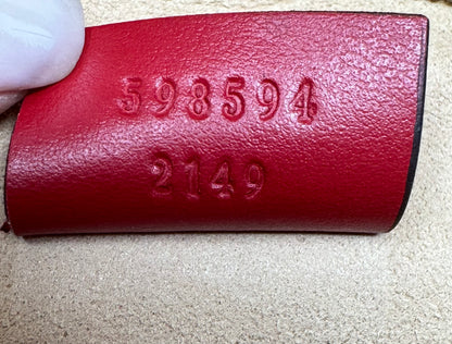 Gucci GG Marmont Mini Vanity Backpack Red Matelasse Leather