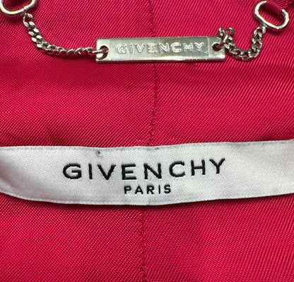 Givenchy Hot Pink Single-Breasted Cady Blazer Jacket - US 10