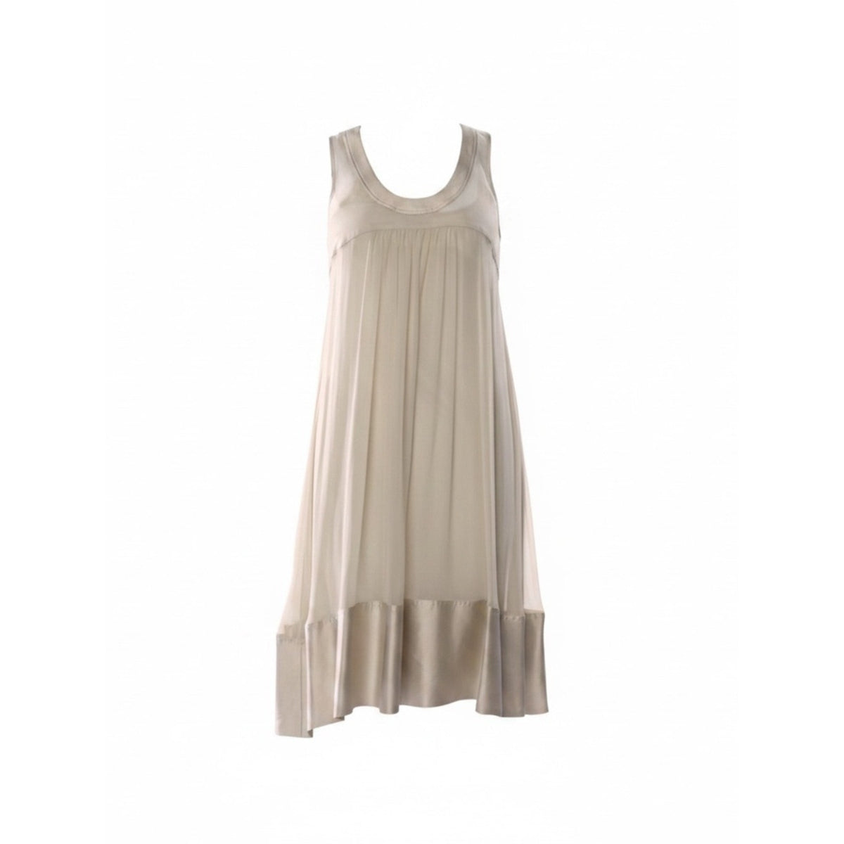Burberry London Cream/Ivory Silk Midi Tent Dress - US 2