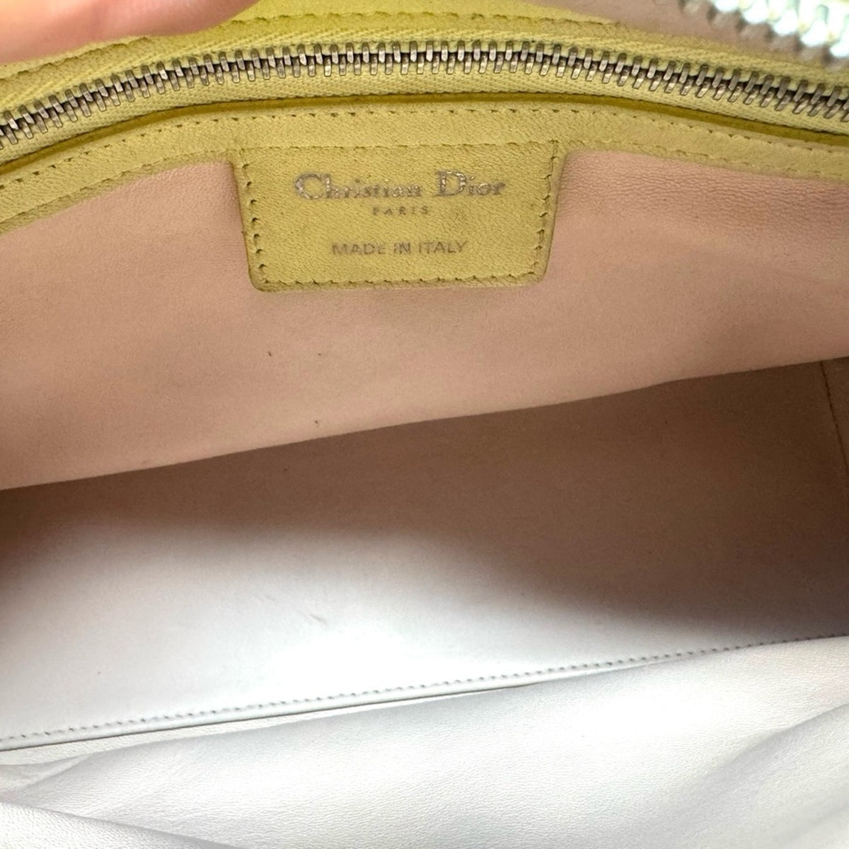 Christian Dior Pastel Tricolor Leather Medium Lady Dior Bag