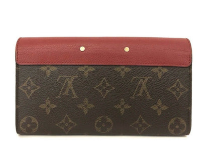 Louis Vuitton Monogram Pallas Wallet Red