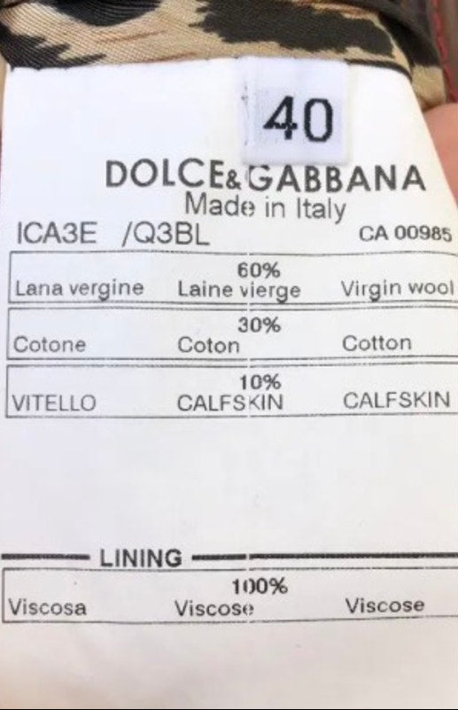 Dolce & Gabbana Black, Brown, Cream & Pink Plaid Coat - US 4