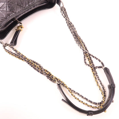 Chanel Small Black Quilted Leather Gabrielle Hobo Bag