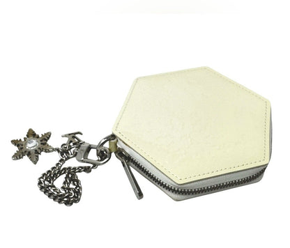 Louis Vuitton Ivory Vernis Perle Monogram Flocon Bag Charm/Coin Pouch