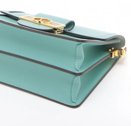 Louis Vuitton Teal Leather Mini Dauphine Shoulder Bag