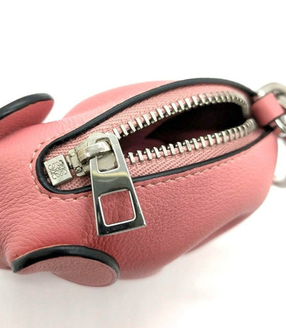 Loewe Pink Leather Elephant Coin Pouch Bag Charm
