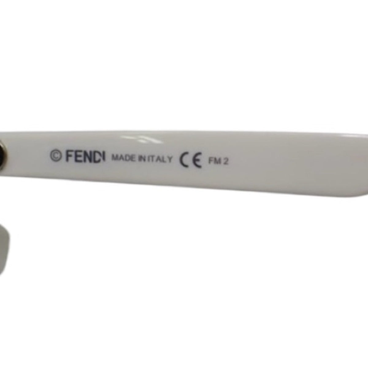 Fendi White Studded Cat Eye Sunglasses FF0260S