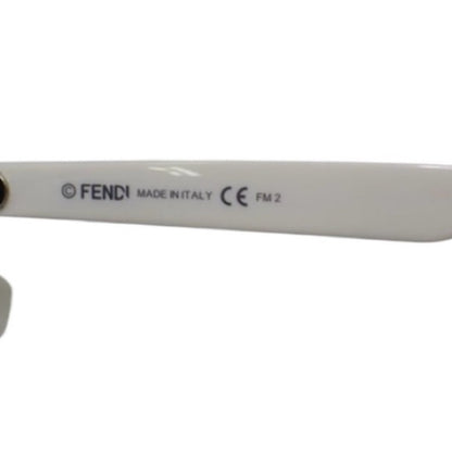 Fendi White Studded Cat Eye Sunglasses FF0260S