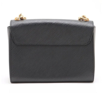 Louis Vuitton Black Epi Leather Sequin Owl Twist Shoulder Bag MM