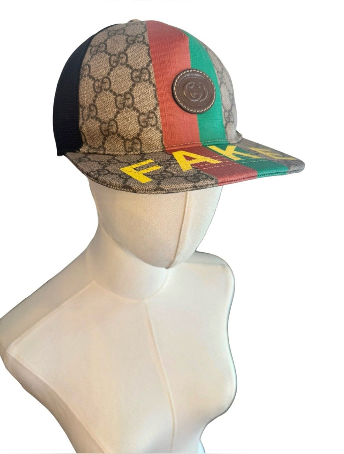 Gucci GG Supreme FAKE/NOT Baseball Hat NWT