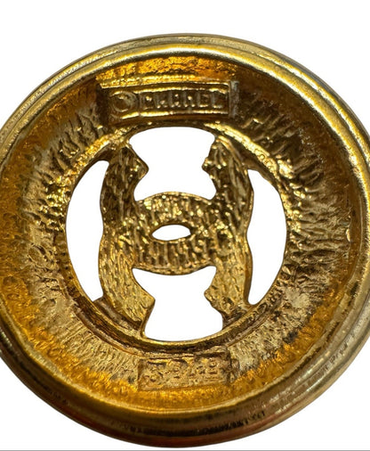 Chanel Gold-Plated Coco Mark Circular Pendant Necklace