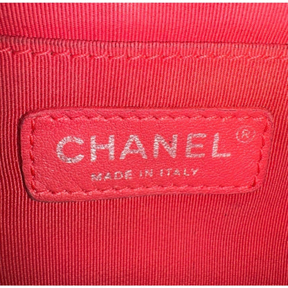 Chanel Red Quilted Lambskin Leather Urban Spirit Backpack Small