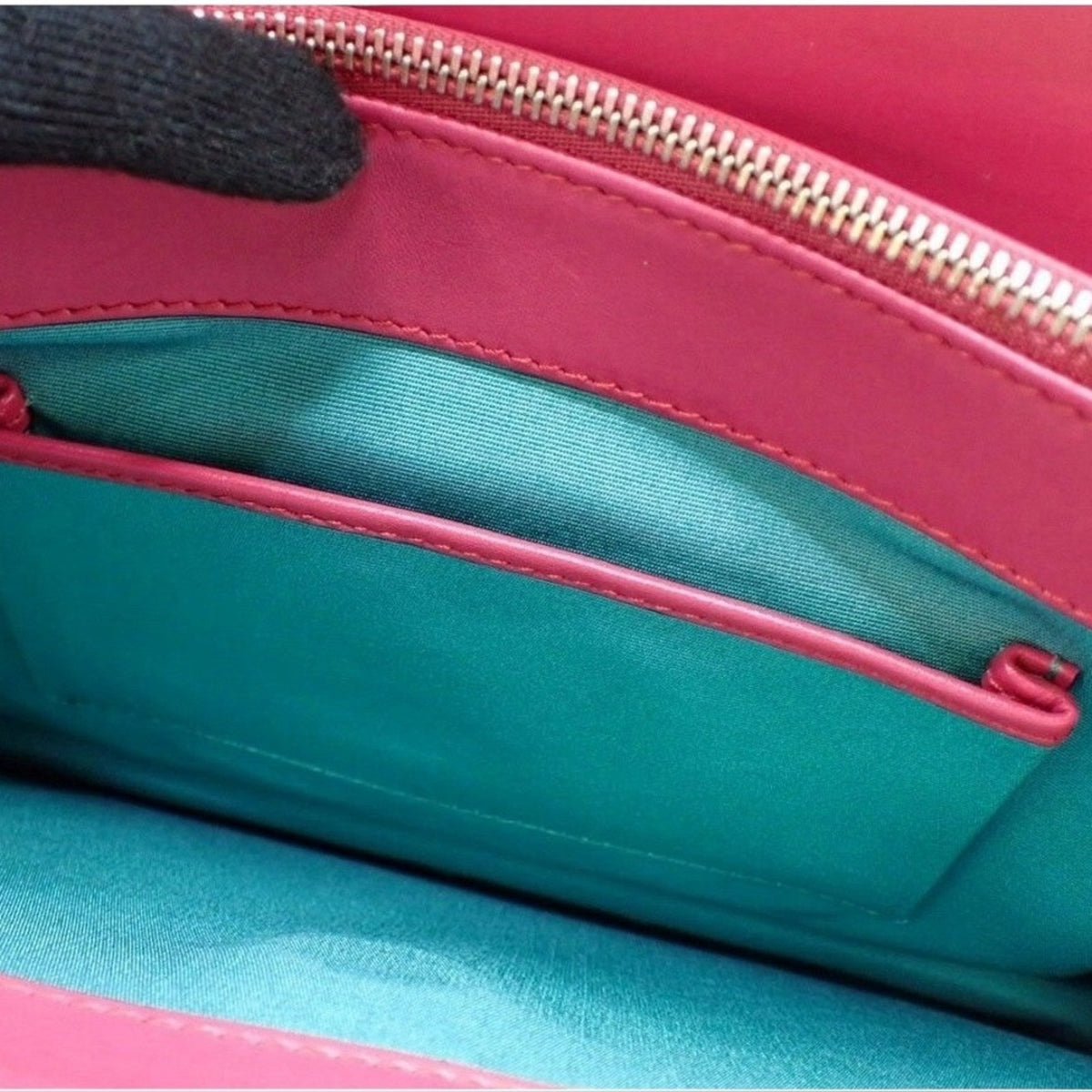 Bvlgari Pink Fuchsia Leather Serpenti Forever Shoulder Bag
