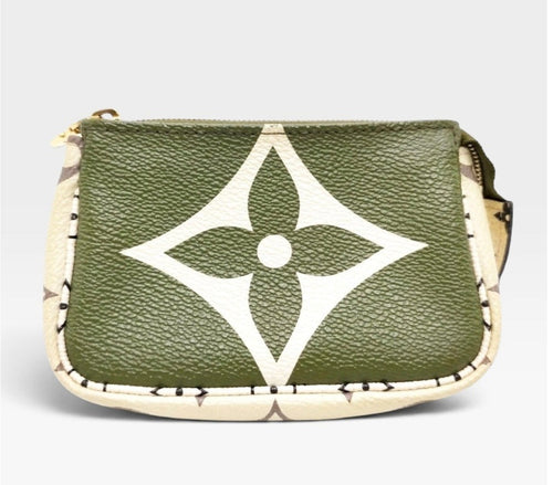 Louis Vuitton Monogram Giant Micro Pochette Accessories Green/Beige