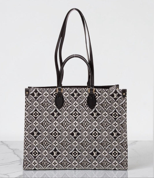 Louis Vuitton Black 1854 Monogram Jacquard OnTheGo Tote GM