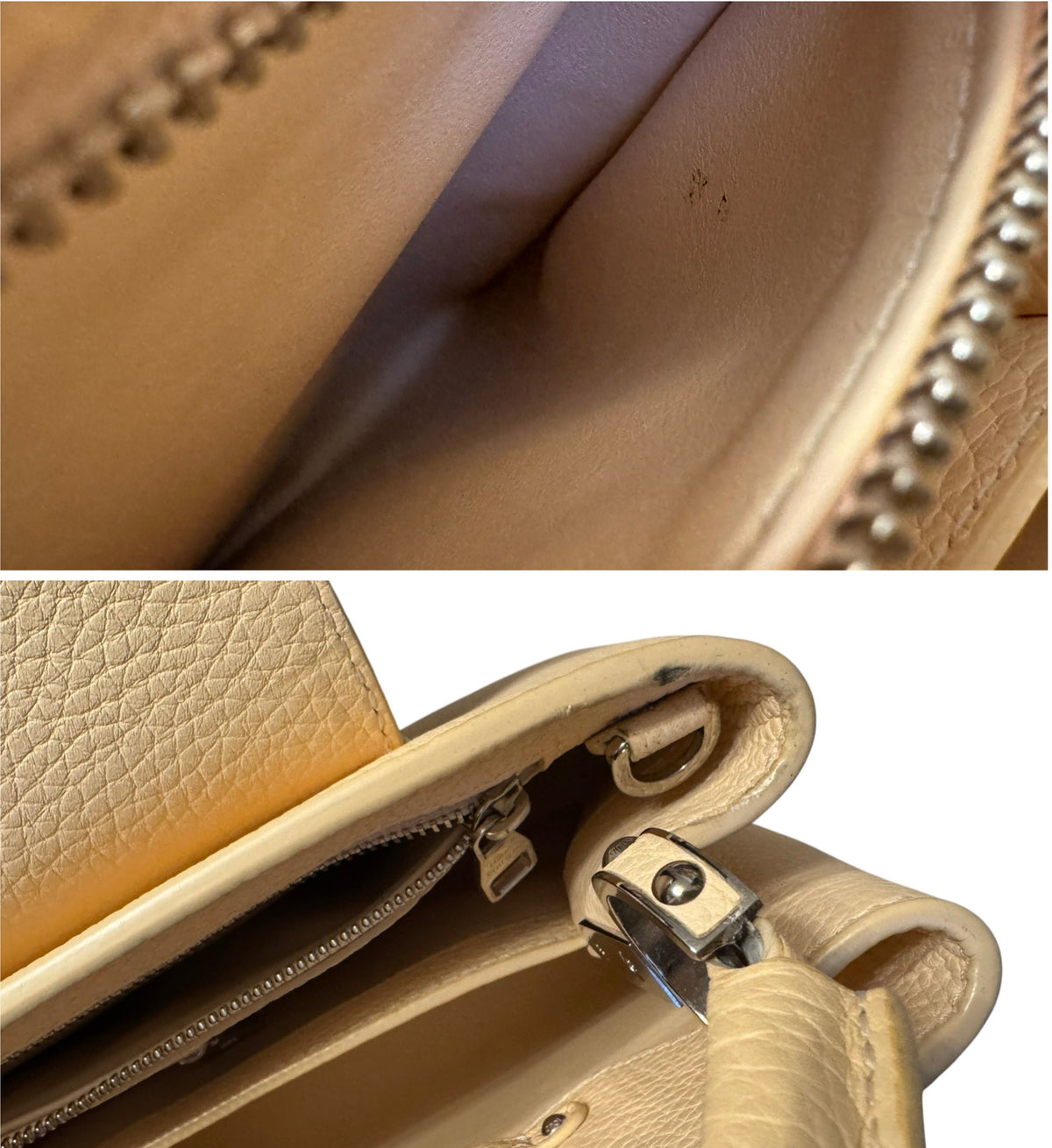 Louis Vuitton Taurillon Leather Mechanical Flowers Capucines BB - Dune