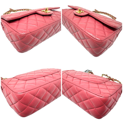 Chanel Pink Quilted Lambskin Valentine Charm Medium Flap Bag