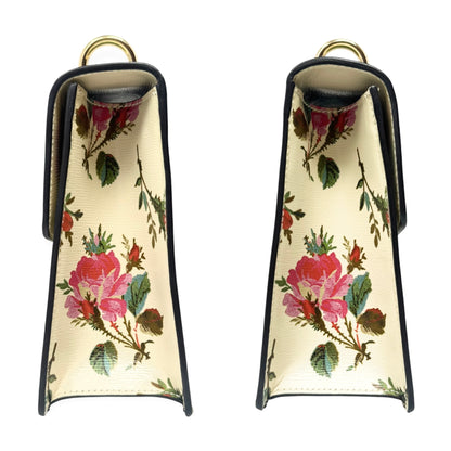 Gucci Floral Leather Sylvie Shoulder Bag Small