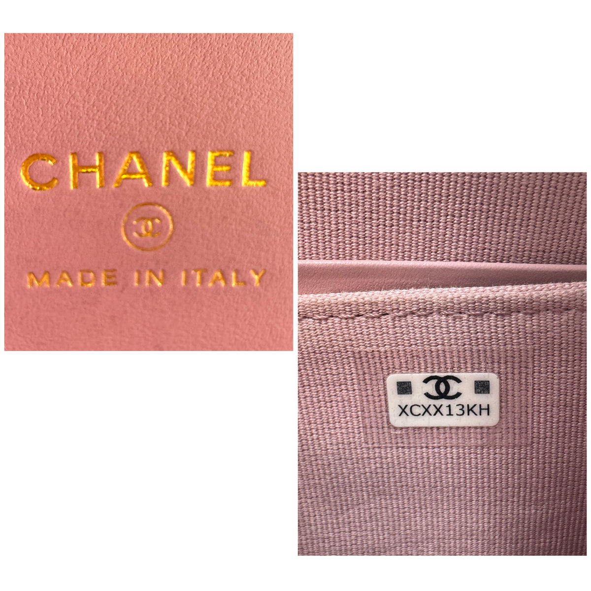 Chanel Pink Caviar Quilted Zip-Around Compact Wallet