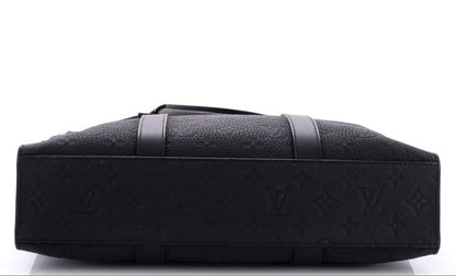 Louis Vuitton Black Monogram Taurillon Leather Sac Plat NV Bag