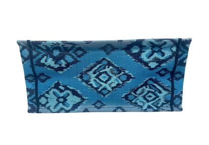 Christian Dior Medium Canvas Embroidered Paisley Book Tote, Blue Multicolor