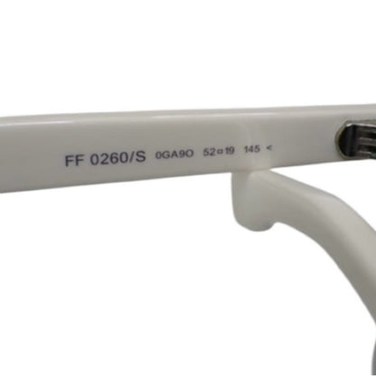 Fendi White Studded Cat Eye Sunglasses FF0260S