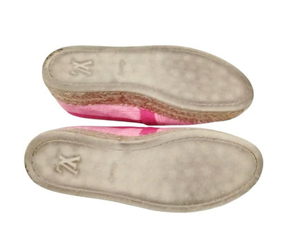 Louis Vuitton Pink Denim Shore Postcard Espadrilles - Size 36