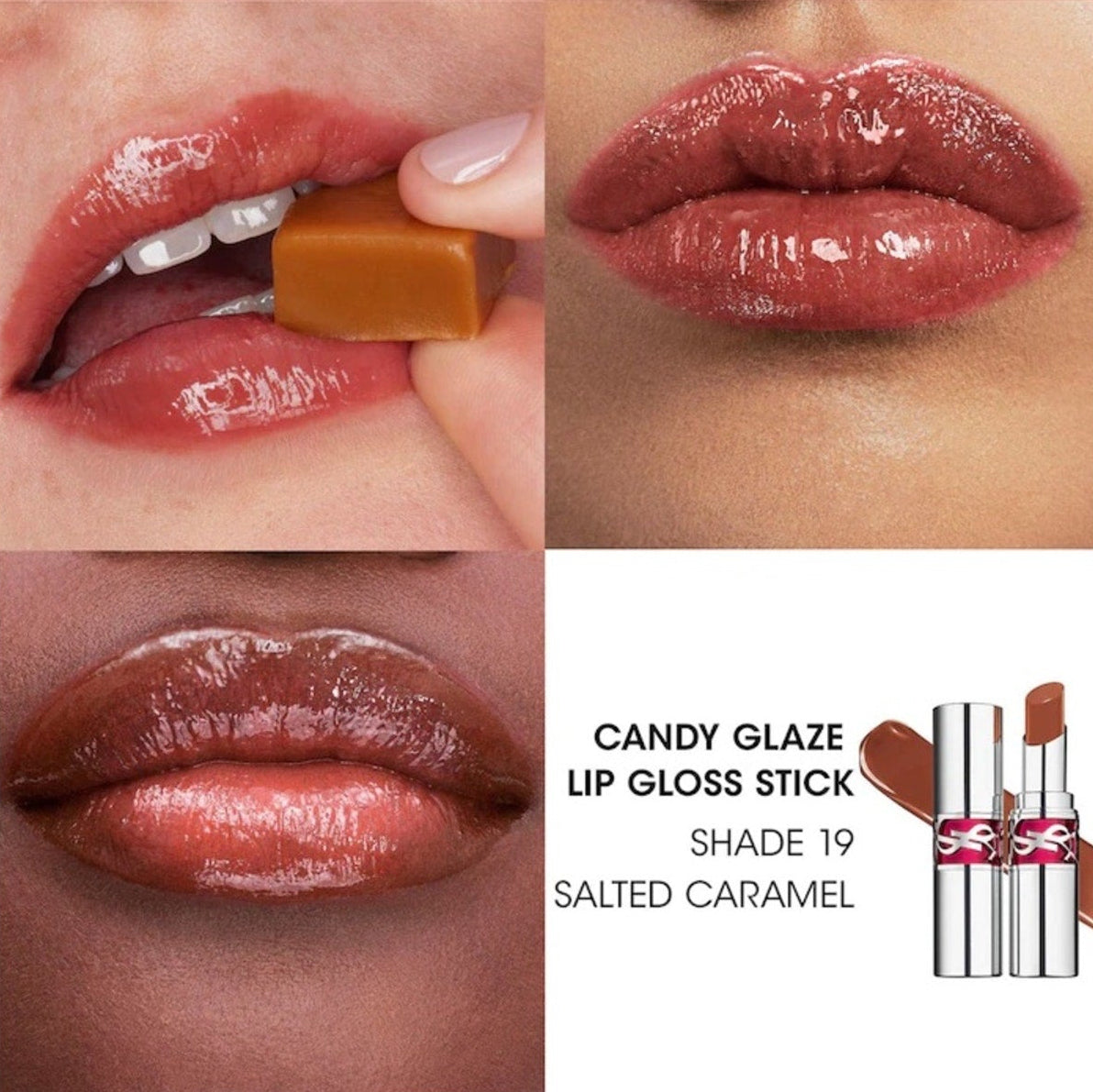 Yves Saint Laurent Candy Glaze Lip Gloss Stick YSL - 19 Salted Caramel