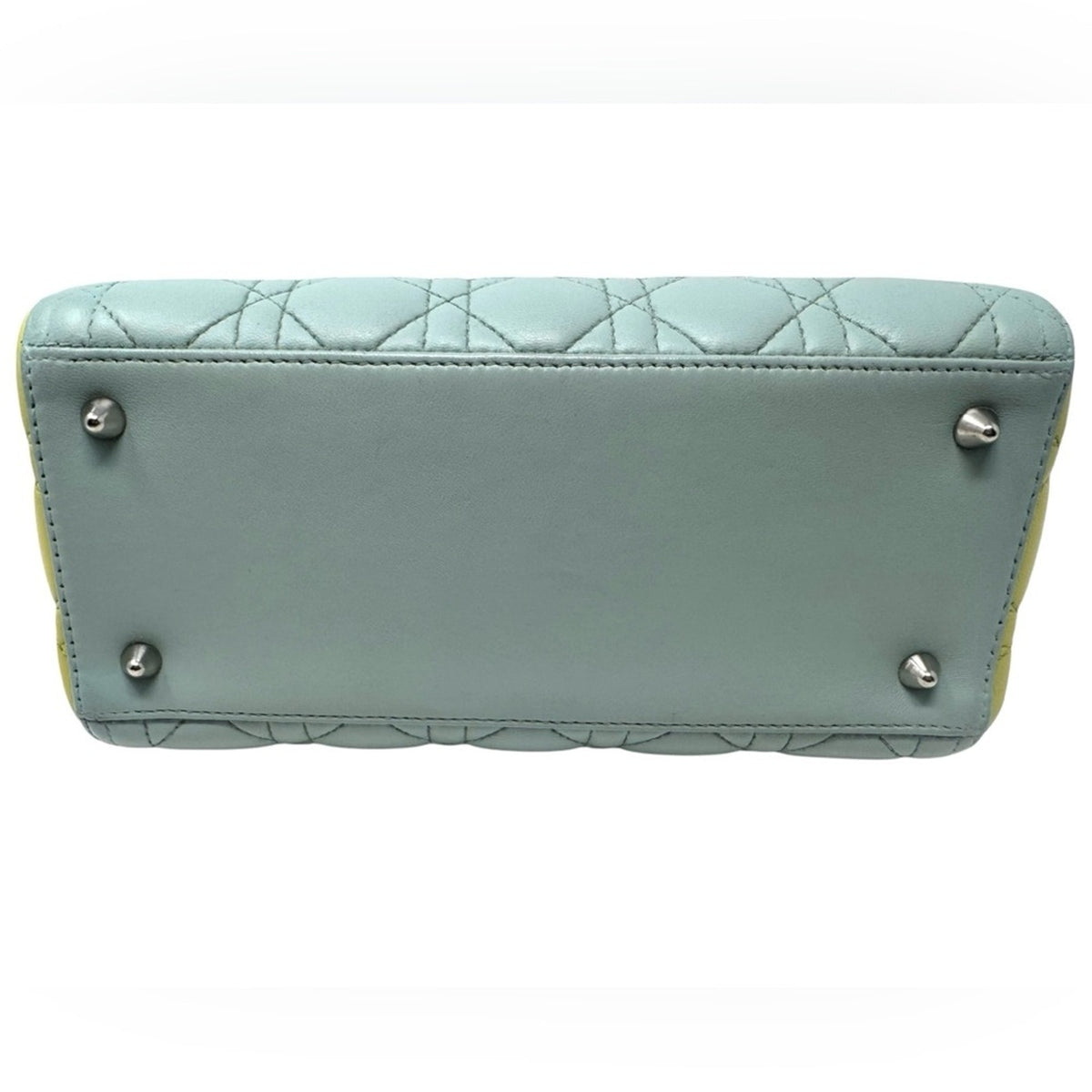 Christian Dior Pastel Tricolor Leather Medium Lady Dior Bag