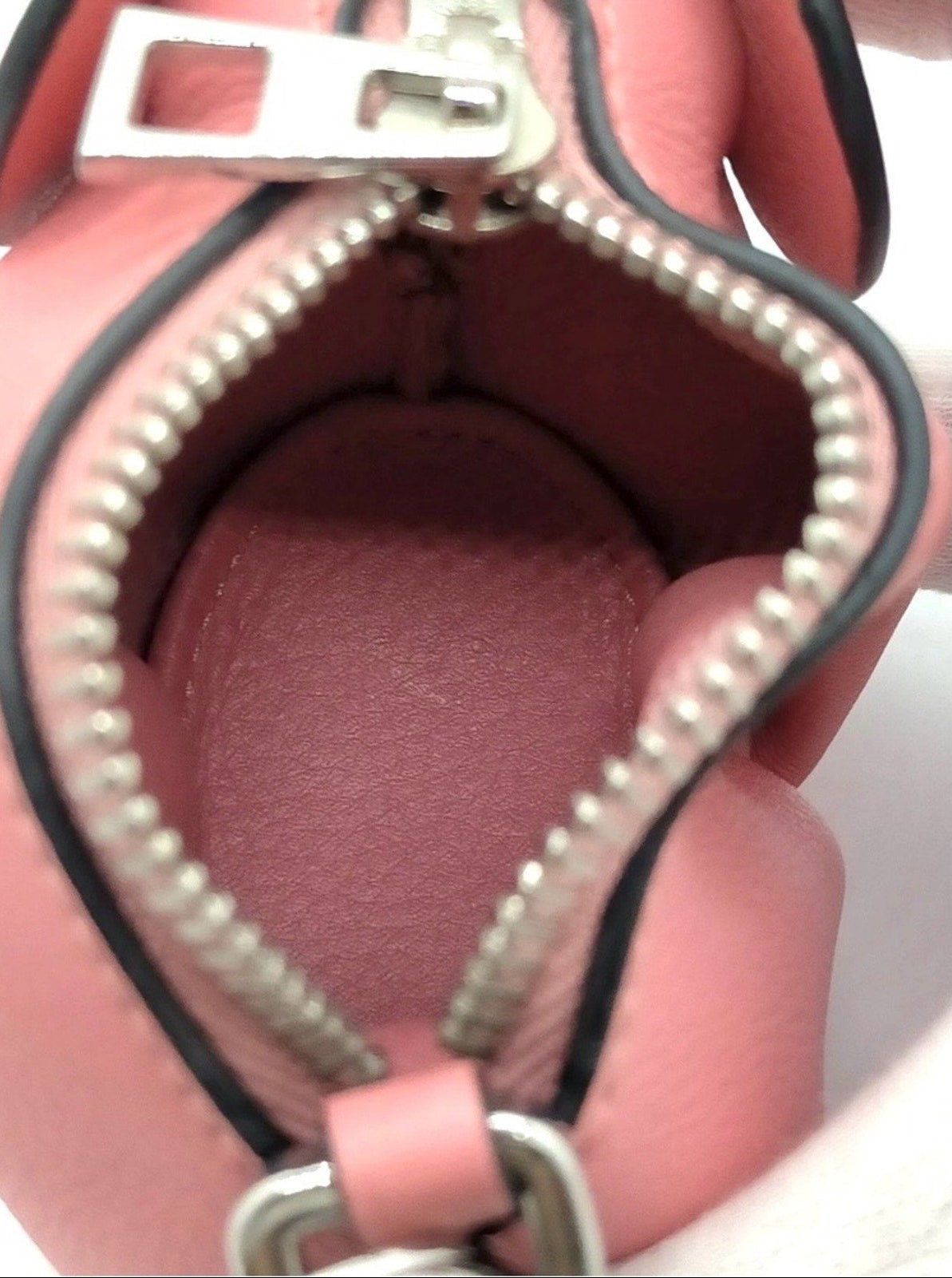 Loewe Pink Leather Elephant Coin Pouch Bag Charm