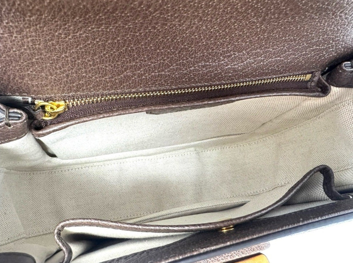 Gucci GG Supreme Centum Bamboo 1947 Top Handle Bag Medium
