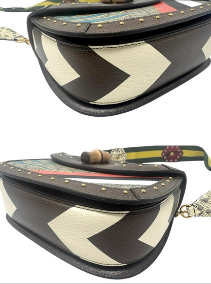 Gucci GG Supreme Centum Bamboo 1947 Top Handle Bag Medium
