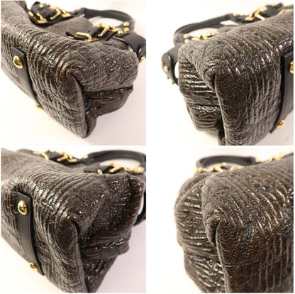 Louis Vuitton Black & Dark Brown Monogram Motard Biker Bag Limited Edition