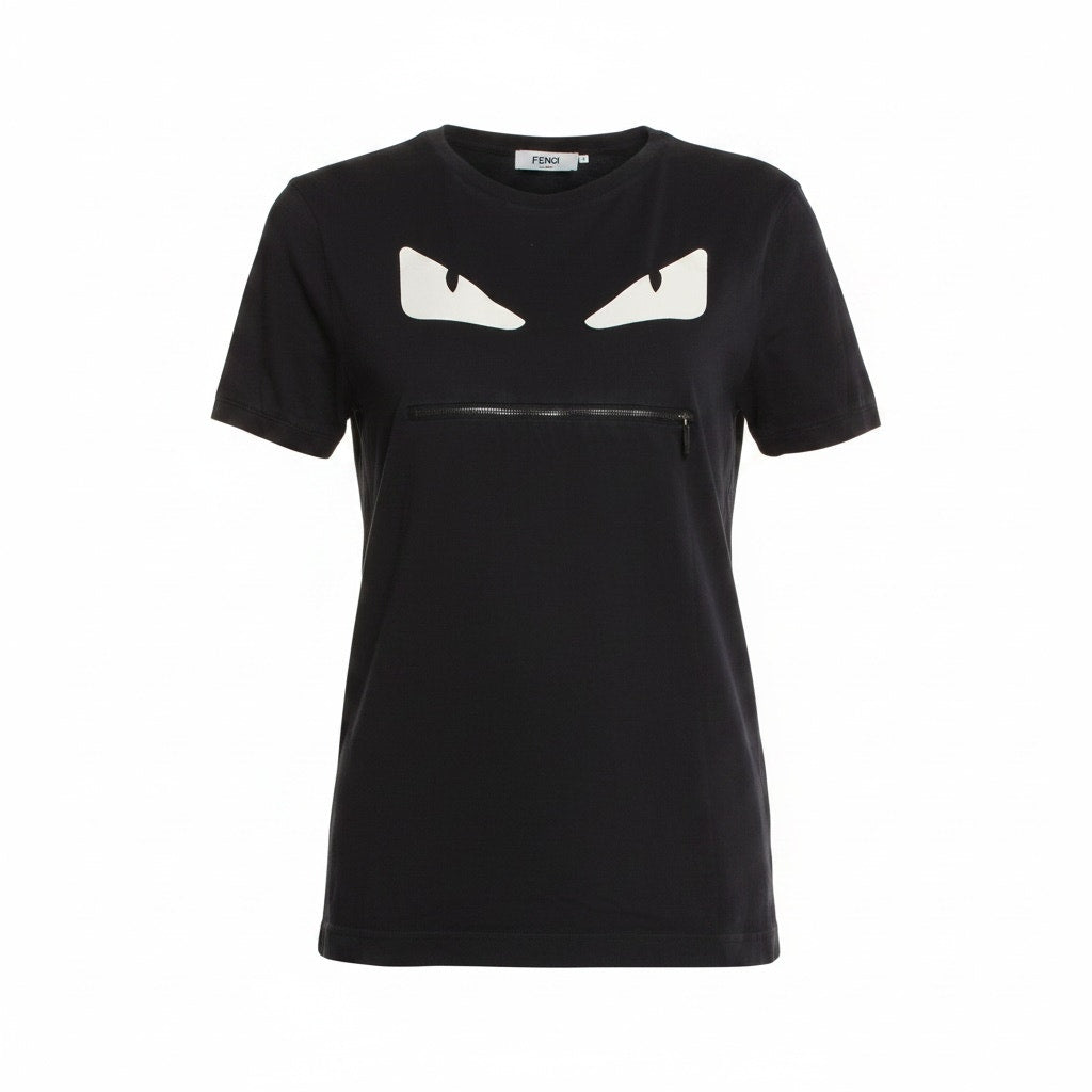 Fendi Black Monster T-Shirt - Size S