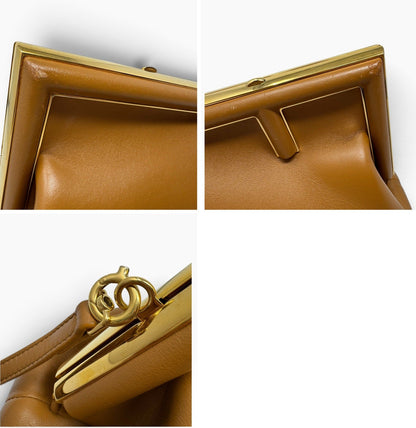 Fendi Light Brown Leather Fendi First Bag - Small