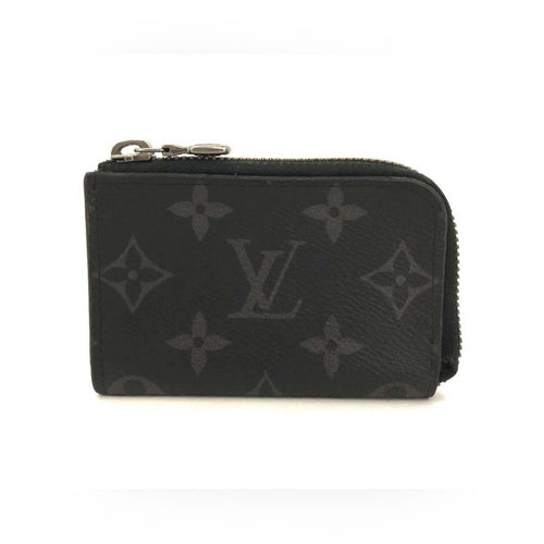 Louis Vuitton Monogram Eclipse Zip Around Coin Pouch Card Holder