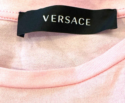 Versace Pink Medusa Graphic T-Shirt - US 6