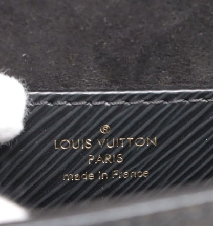 Louis Vuitton Black Epi Leather Sequin Owl Twist Shoulder Bag MM