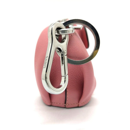 Loewe Pink Leather Elephant Coin Pouch Bag Charm